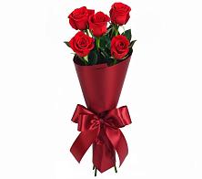 Букет 5 Красных роз Эдлесс Лав в Калиновке Курской области