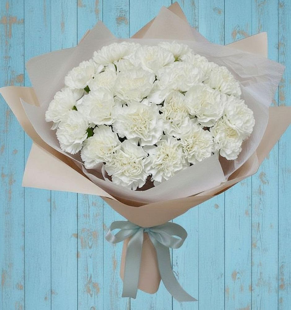 Букет цветов из: Гвоздики в Калиновке Курской области