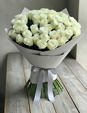 Букет 35 Белых роз в Калиновке Курской области