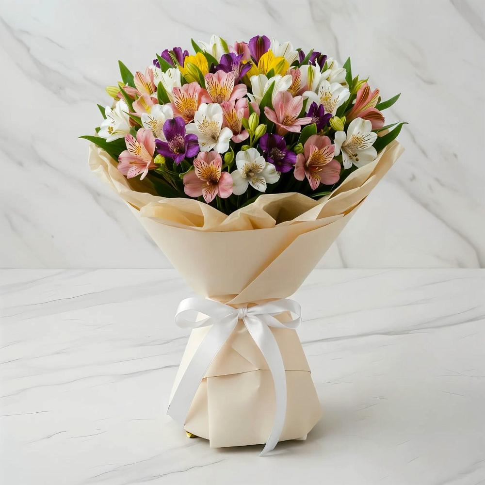 Букет цветов из: Альстромерии в Калиновке Курской области