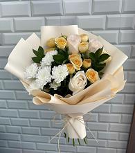 Букет цветов из:  Розы и Хризантемы в Калиновке Курской области