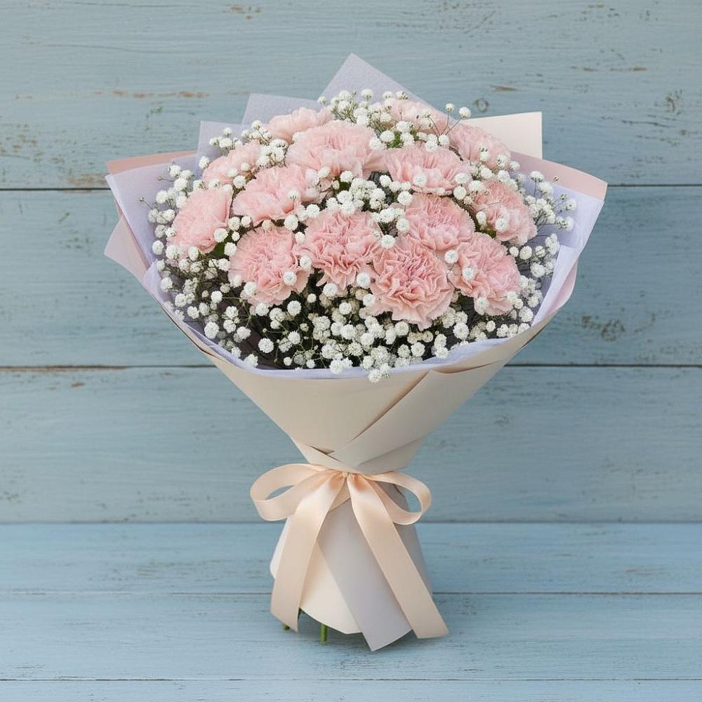 Букет цветов из: Гвоздики в Калиновке Курской области