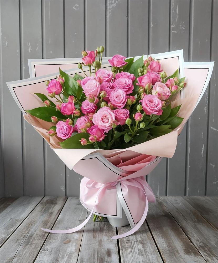 Букет Розовый кустик в Калиновке Курской области