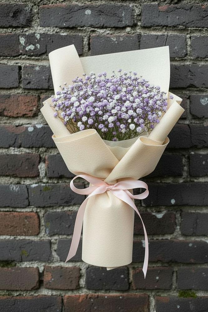 Букет цветов из: Гипсофила в Калиновке Курской области