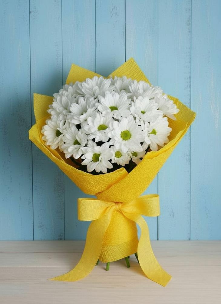 Букет цветов из: Хризантемы в Калиновке Курской области