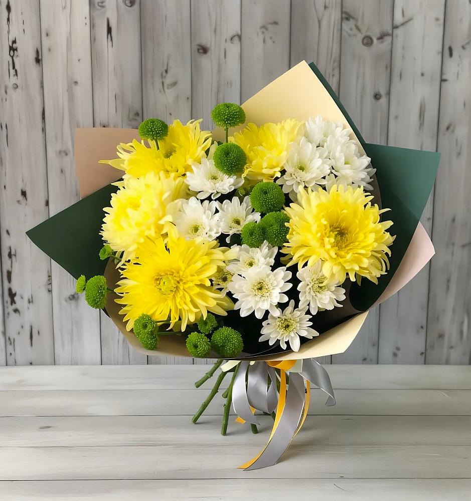 Букет цветов из: Хризантемы в Калиновке Курской области