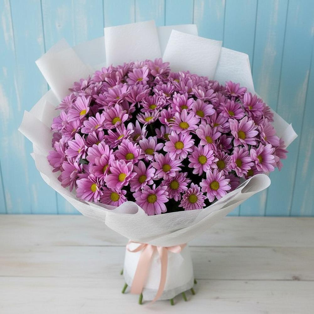 Букет цветов из: Хризантемы в Калиновке Курской области
