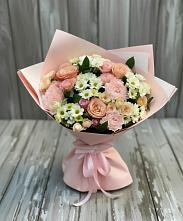 Букет цветов из:  Гвоздики, Розы и Хризантемы в Калиновке Курской области