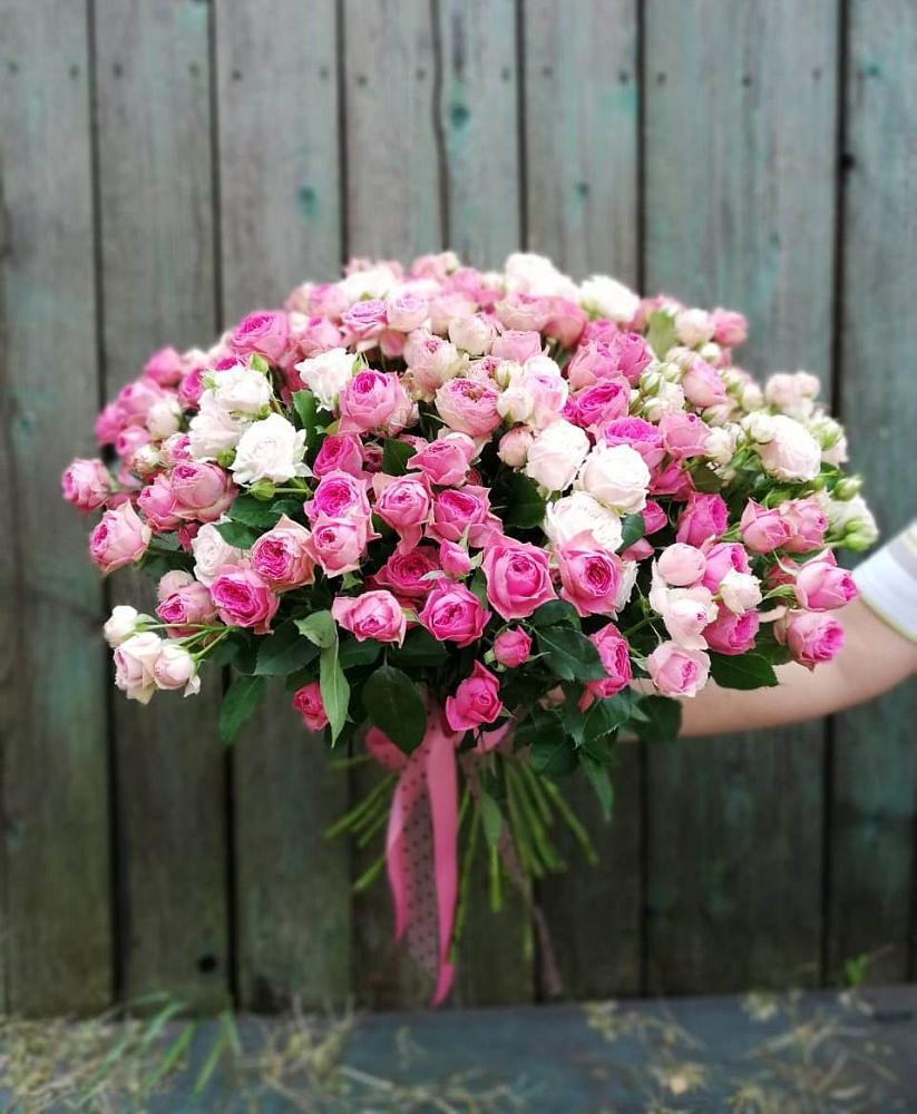 Букет Розовые кустовые розы Натали и Лав Лидия в Калиновке Курской области