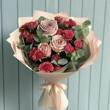 Букет цветов из:  Гвоздики и Розы #REPLACE_PRED# Калиновке Курской области