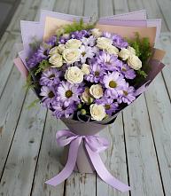 Букет цветов из:  Хризантемы и Розы #REPLACE_PRED# Калиновке Курской области