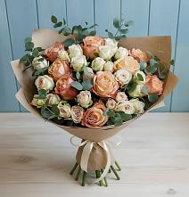 Букет цветов из:  Альстромерии и Розы #REPLACE_PRED# Калиновке Курской области